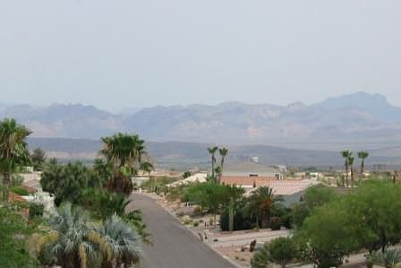 View of Goldfield and Superstition Mountains 