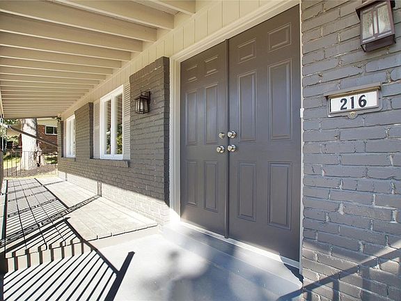 Double doors & front porch