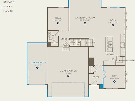 Hampton Floor Plan, Quick Move-In Home, Floor 1