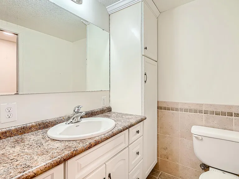Excess bathroom storage