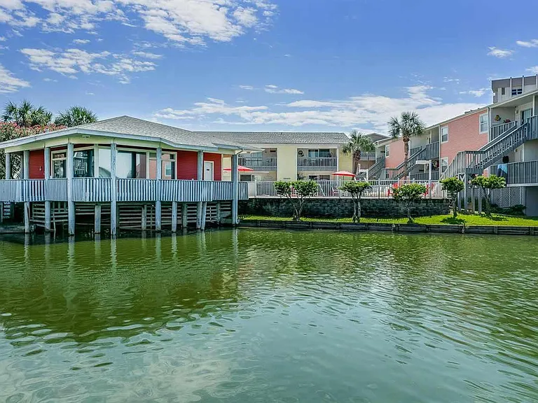 Clubhouse over the lagoon is available for private parties and is just off the pool deck.