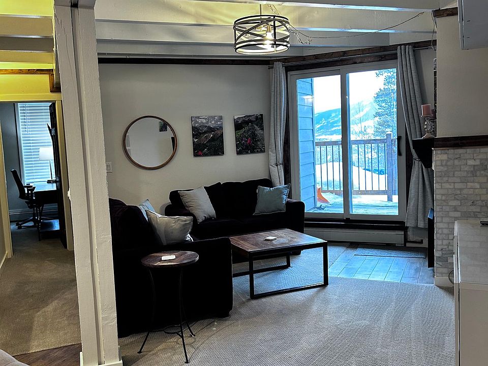 Living room and patio.