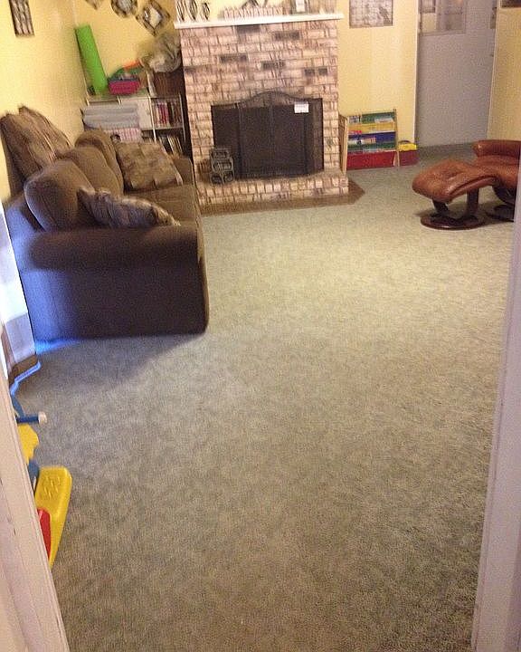 Family room with fireplace