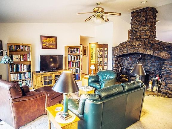 Living Room with Cozy Pellet Stove