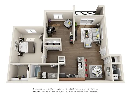 Floor plan Den Tree