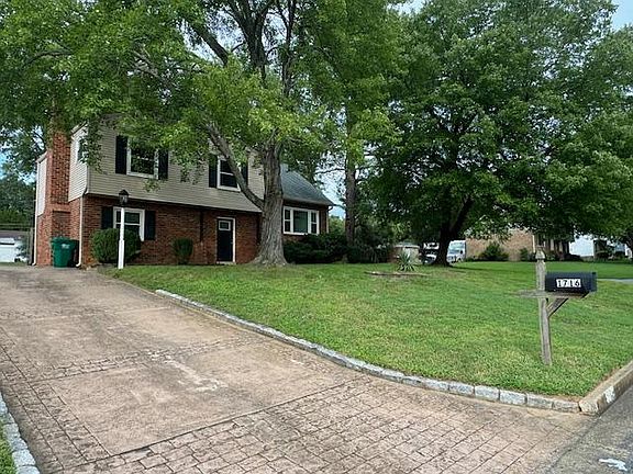 Bottom of huge stamped concrete driveway