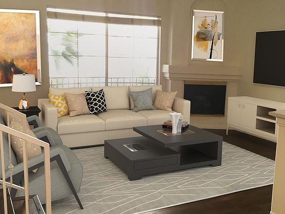 Living Room is virtually staged.