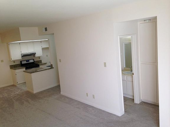 View From Living Room toward Guest Bath and Kitchen