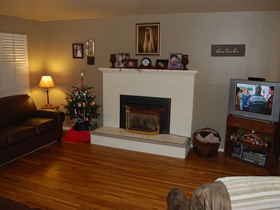 Family Room looking at Gas Fireplace