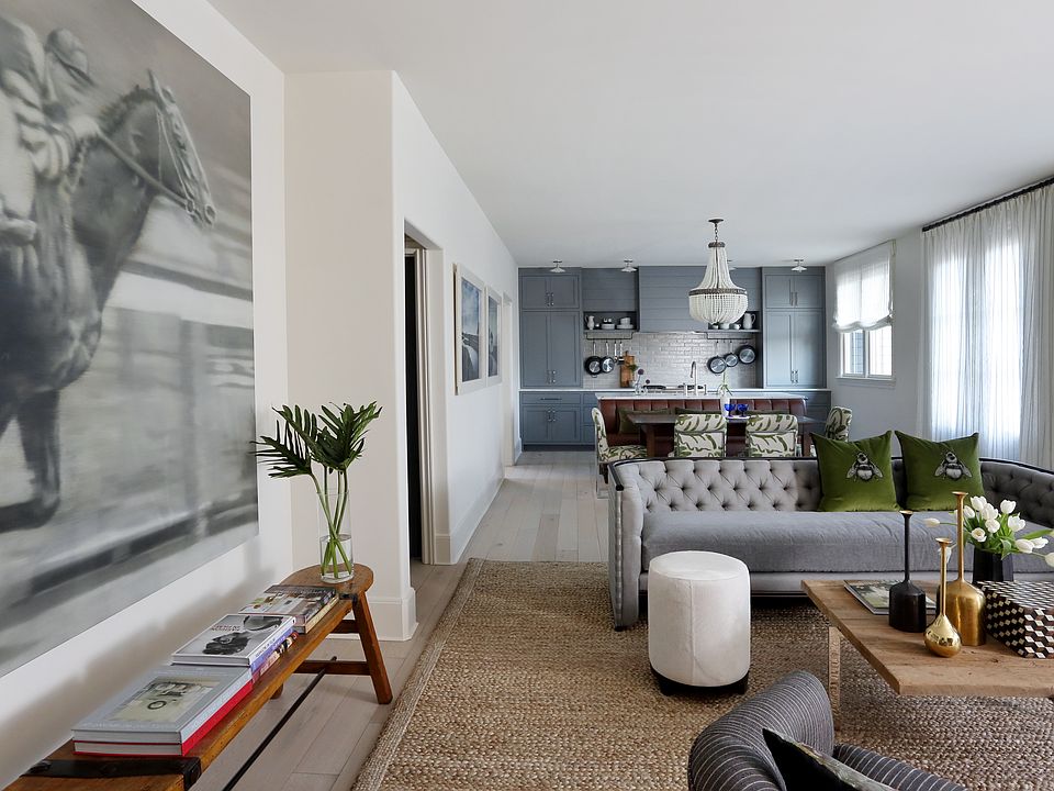 Living, Dining, Kitchen level. Powder bath, kitchen scullery and laundry are off this area.