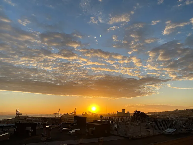 Sunrise from the deck