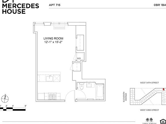 2nd image of 550 W 54th St APT 715