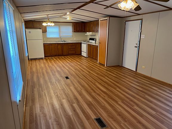 Living room and kitchen