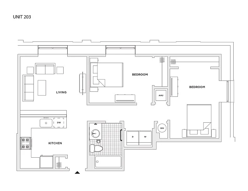Floor plan 2 Bedroom Flat