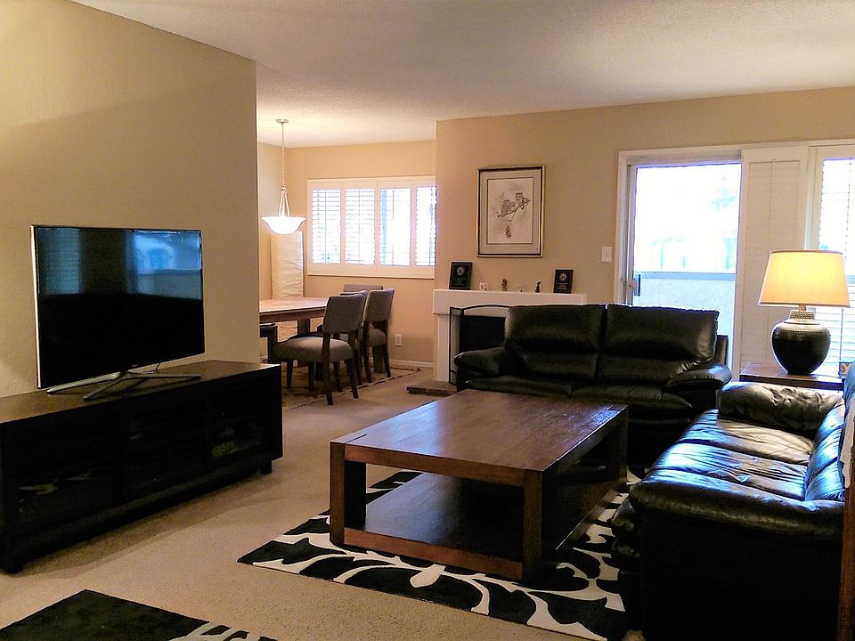 View of living area from unit door