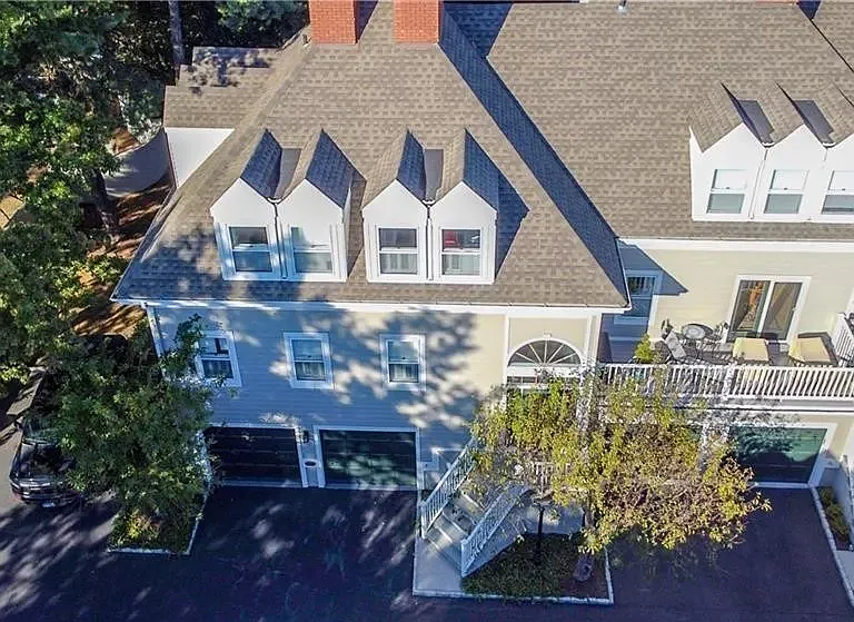Aerial view of the front