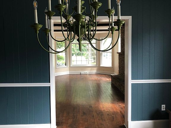 Dining room looking into living room