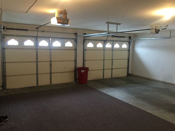 Two 10’ wide garage doors