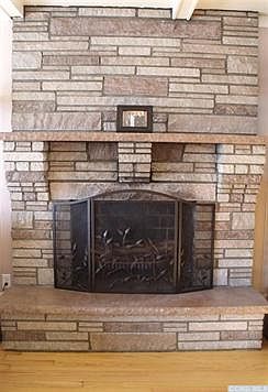 Living Room fireplace.