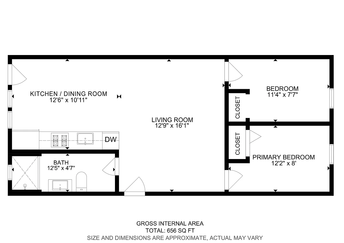 Floor plan Two Bedroom
