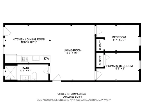 Floor plan Two Bedroom