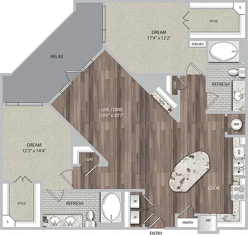 Floor plan B3
