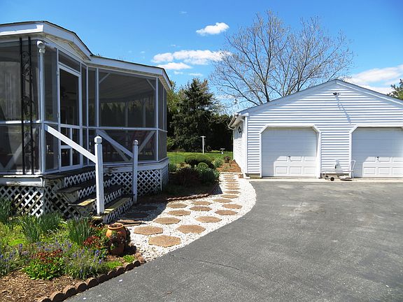 Detached double garage