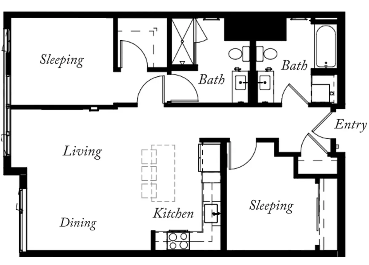 Floor plan B8
