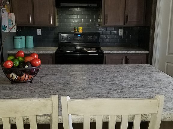 Kitchen area with huge Island