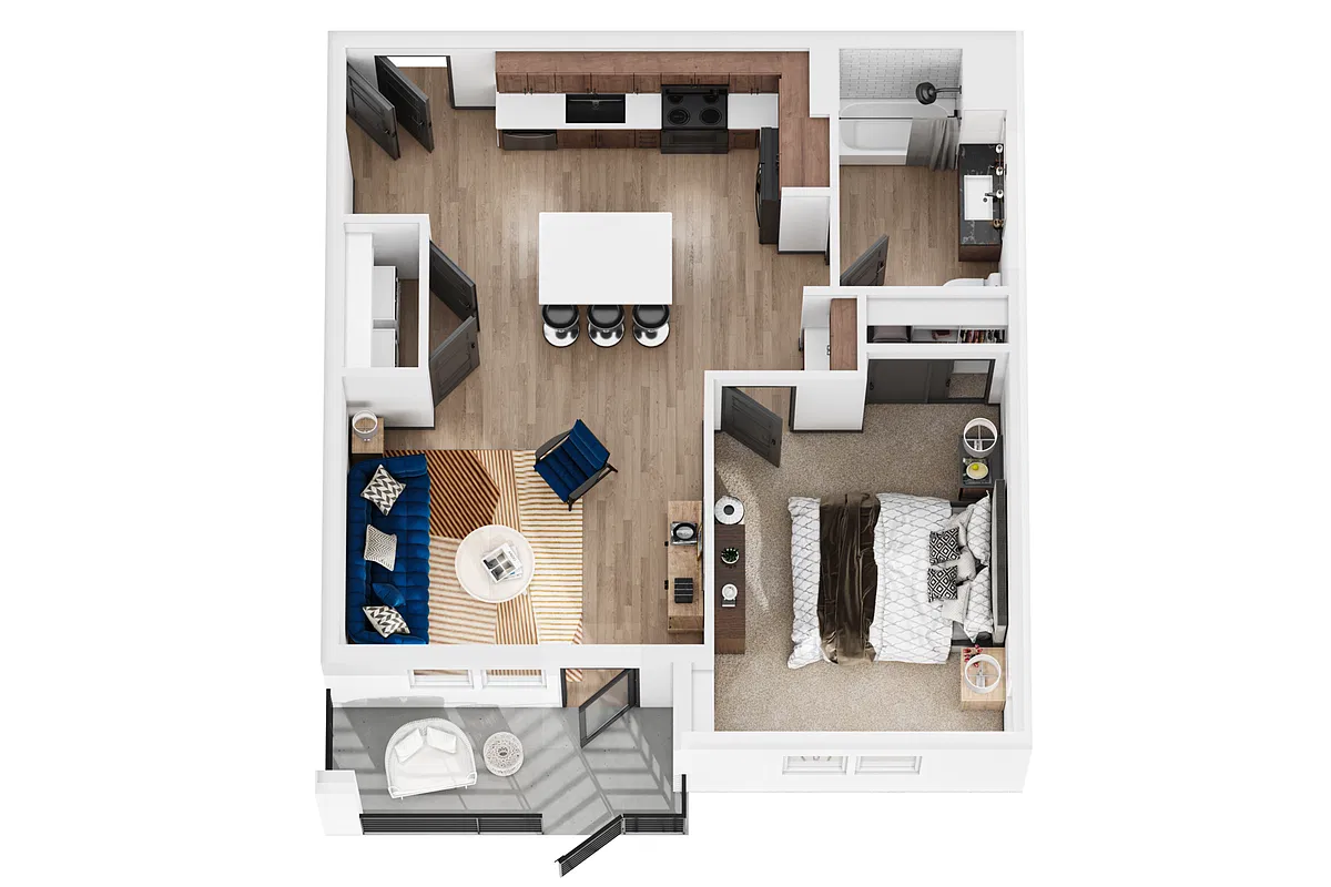 Floor plan One Bedroom