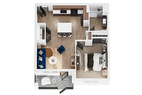 Floor plan One Bedroom