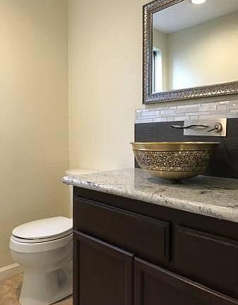Partial downstairs bathroom