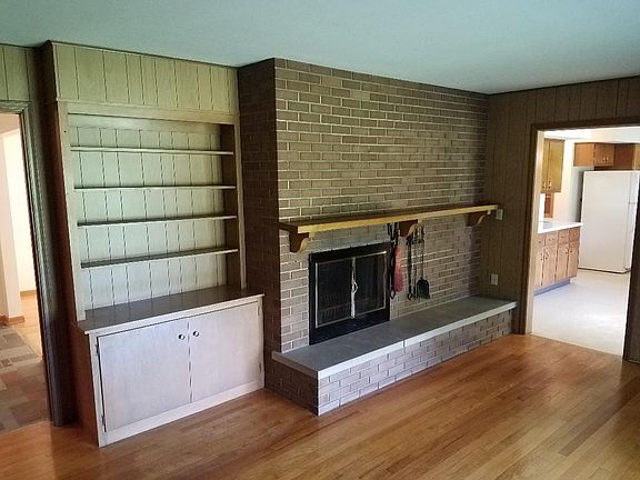 Family room with fireplace