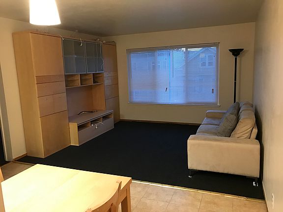 Partially furnished living room.