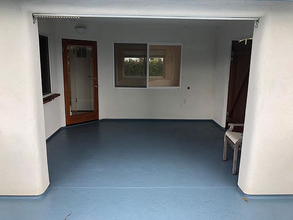 Covered porch looking east from open balcony