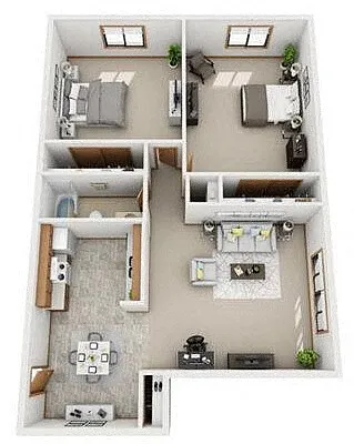 Floor plan East Cedar C