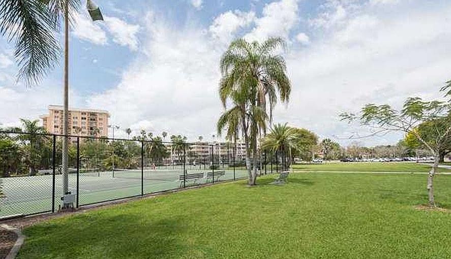 Tennis Courts in North Shore Park across the street