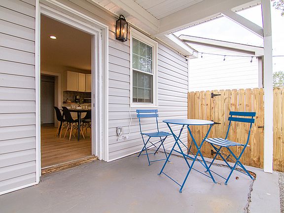side porch/ sitting area
