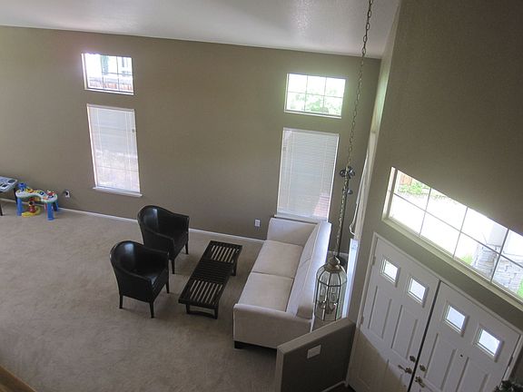 High ceiling living room