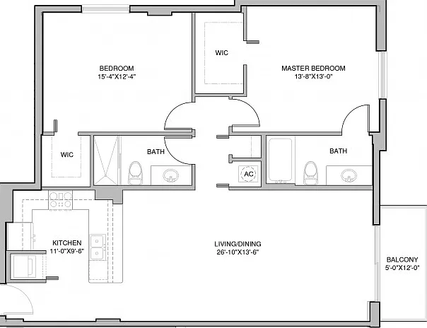 Building C - 2 Bedroom, 2 Bath Building C - 2 Bedroom, 2 Bath