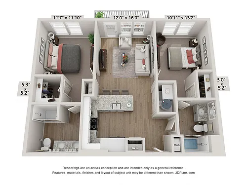 Floor plan B1A