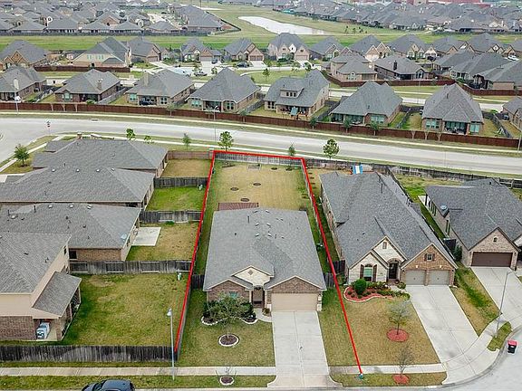 Drone Shot of backyard that backs to S. Ventana Parkway