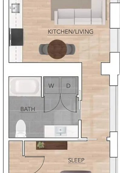1 Bed | 1 Bath | 665 SF 1 Bed | 1 Bath | 665 SF
