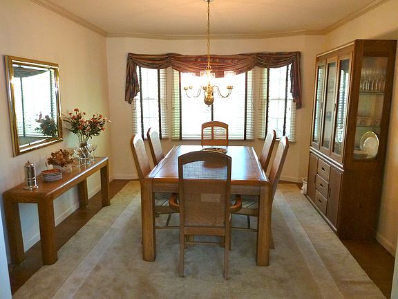 DINING ROOM WITH BAY WINDOW