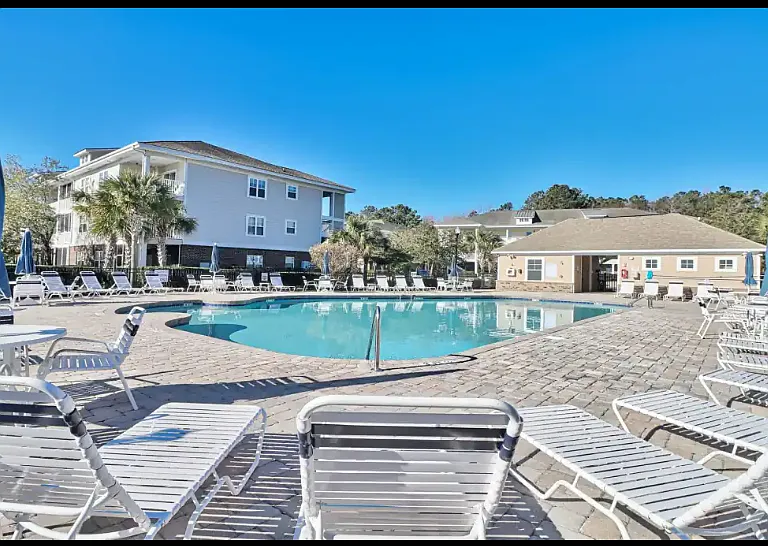 Beach or pool? You choose! Take a dip in the private Willow Bend pool just steps from your Ocean Breeze and Golf Tees condo.