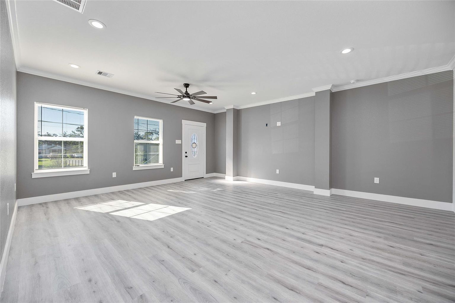 Home with bright interiors and well-maintained exterior