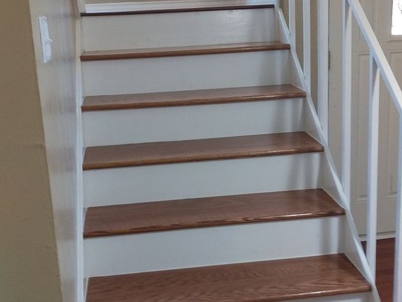 Hardwood staircase