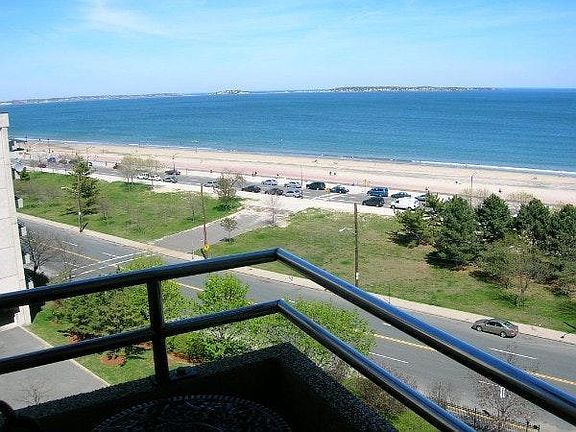 living room / balcony view on Revere Beach