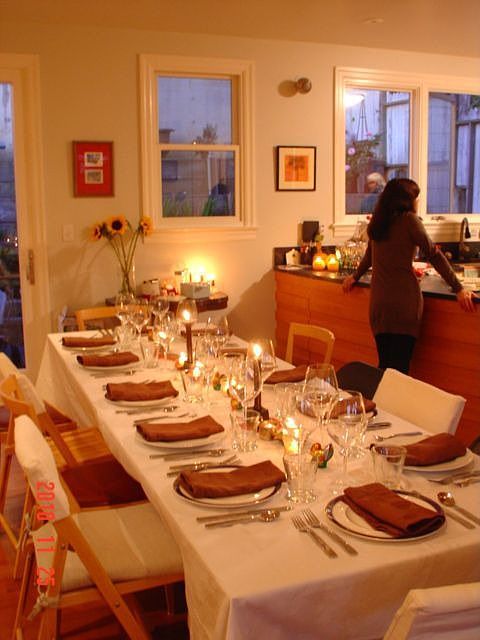 Dining room looking toward kitchen and back garden