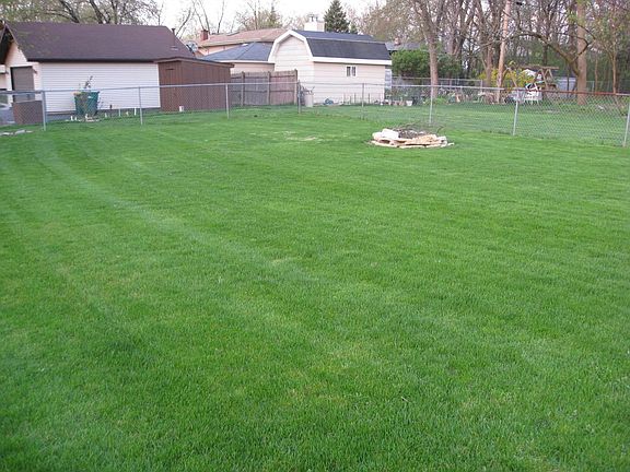 Fenced back yard